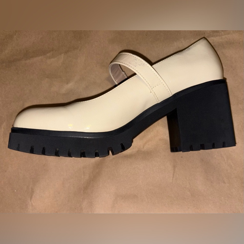 Sun + Stone, Cream, Chunky, Mary Jane, Platform Shoes - Picture 7 of 12